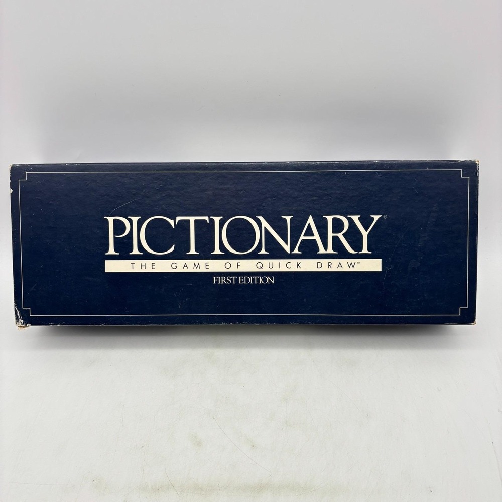 VINTAGE Pictionary Game First Edition COMPLETE 1985 Classic Drawing Board Game